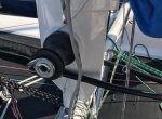 Rotating Marstrom mast with halyard winch