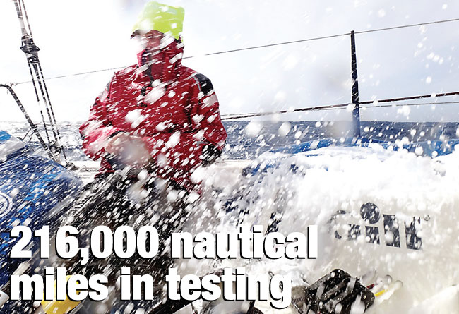 216,000 nautical miles in testing