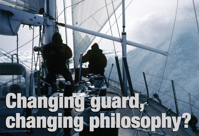 Changing guard,
changing philosophy?